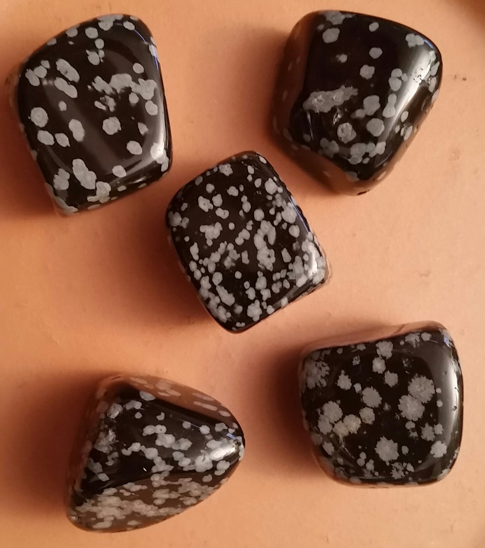 Turquoise colored tumbled stones
