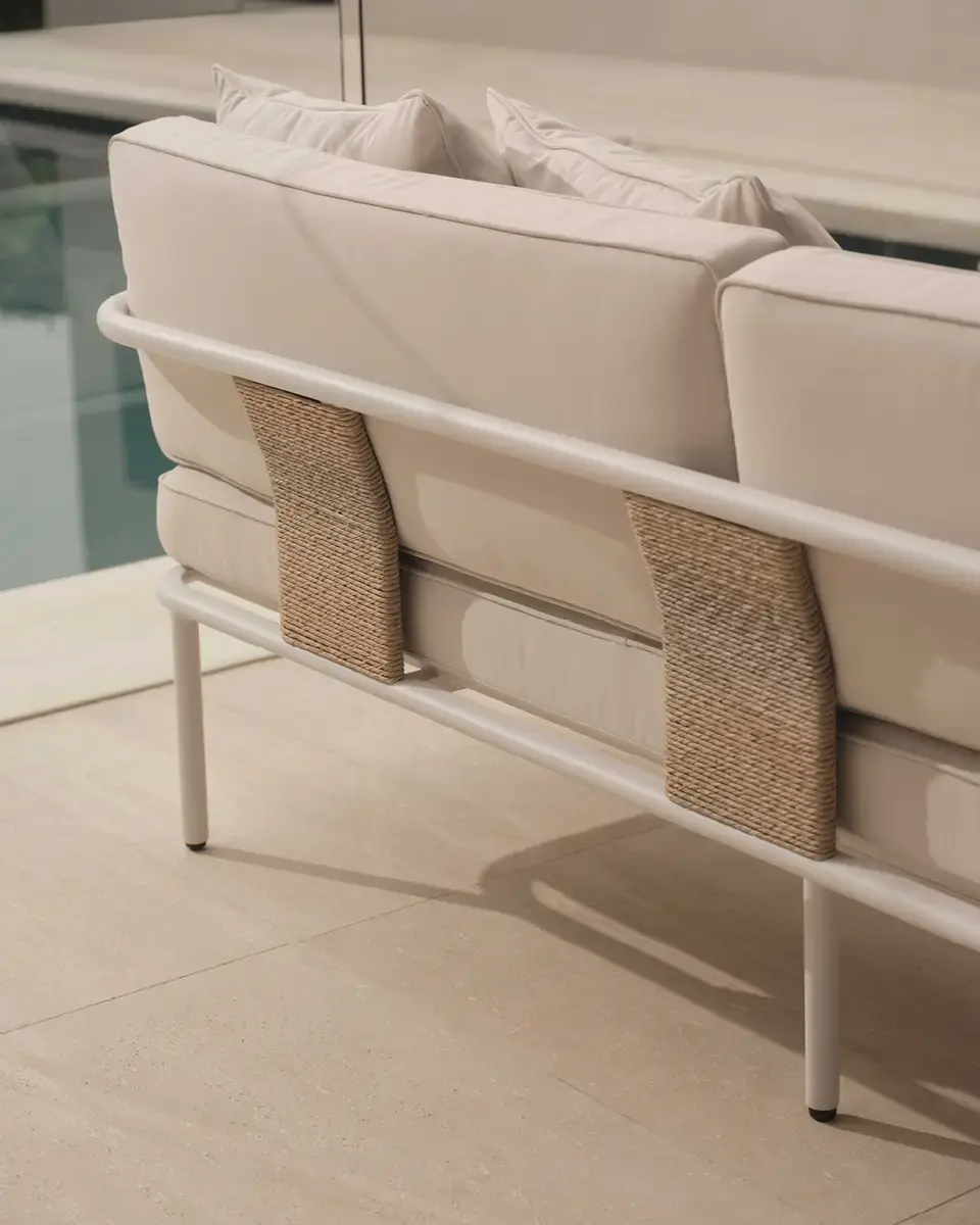 Thumbnail: Outdoor Palm Sofa | White 