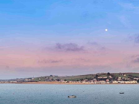 Estuary with boats and Instow in the background