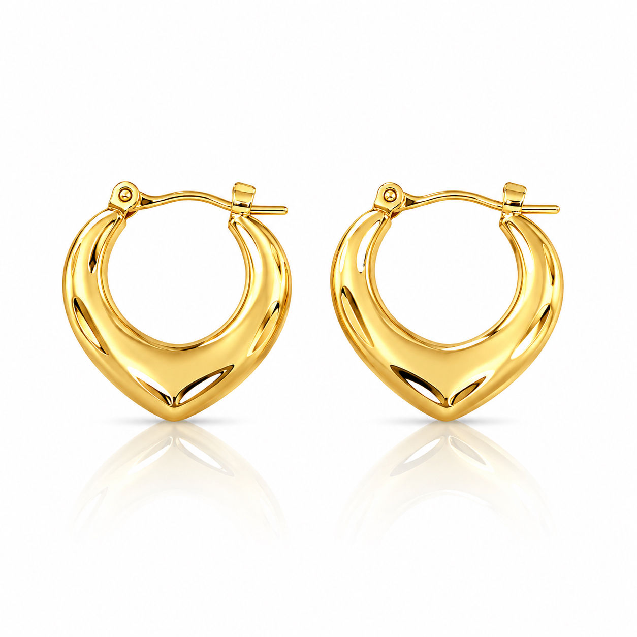 RICH GOLDEN EARRING NO.11 (Paslanmaz Çelik)