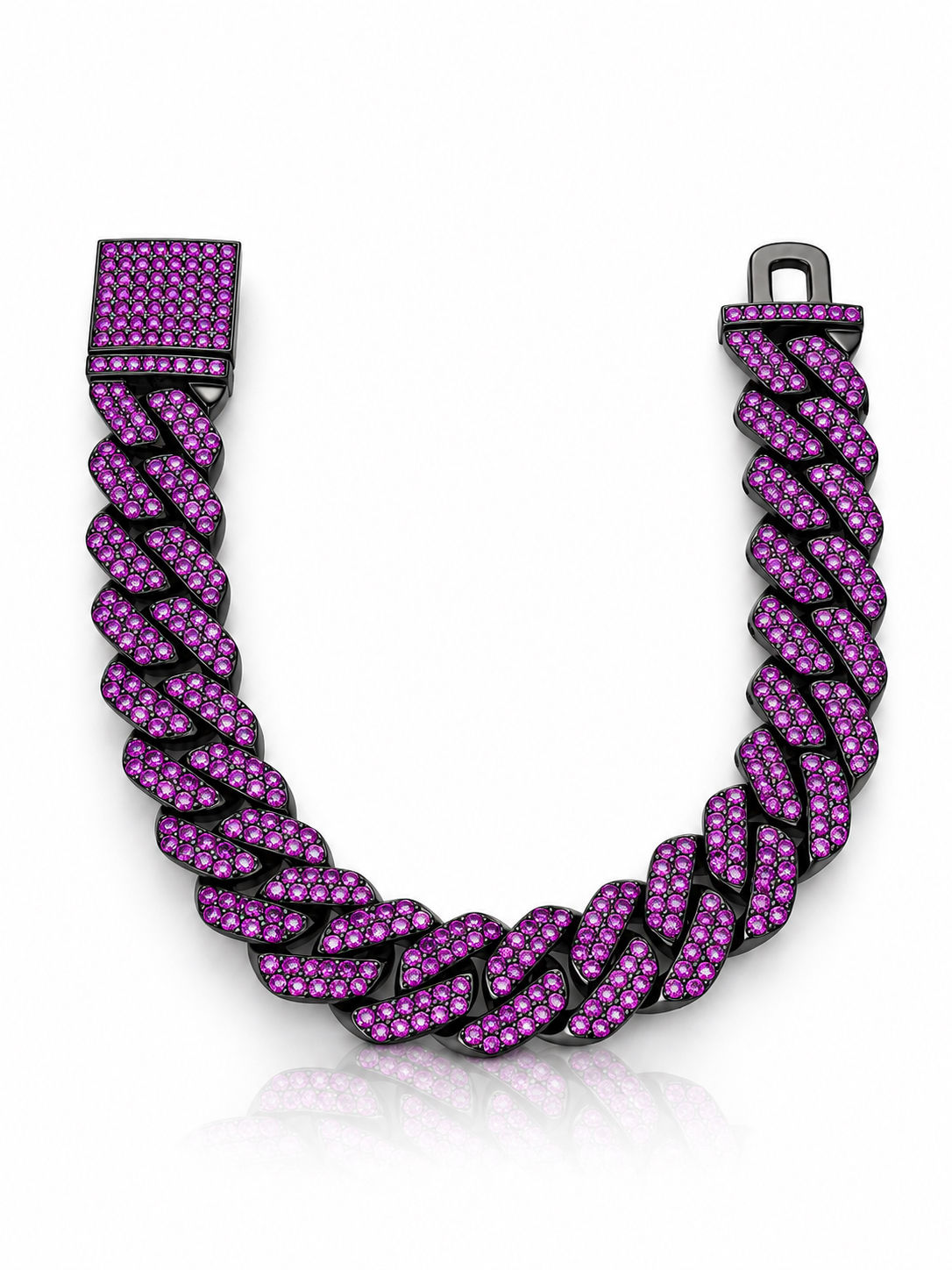 RICH AMETIST MIAMI BRACELET 14mm