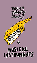 Issue 4 cover: a keytar on a purple background