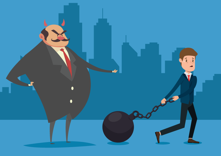 Evil Boss who use his worker like a slave