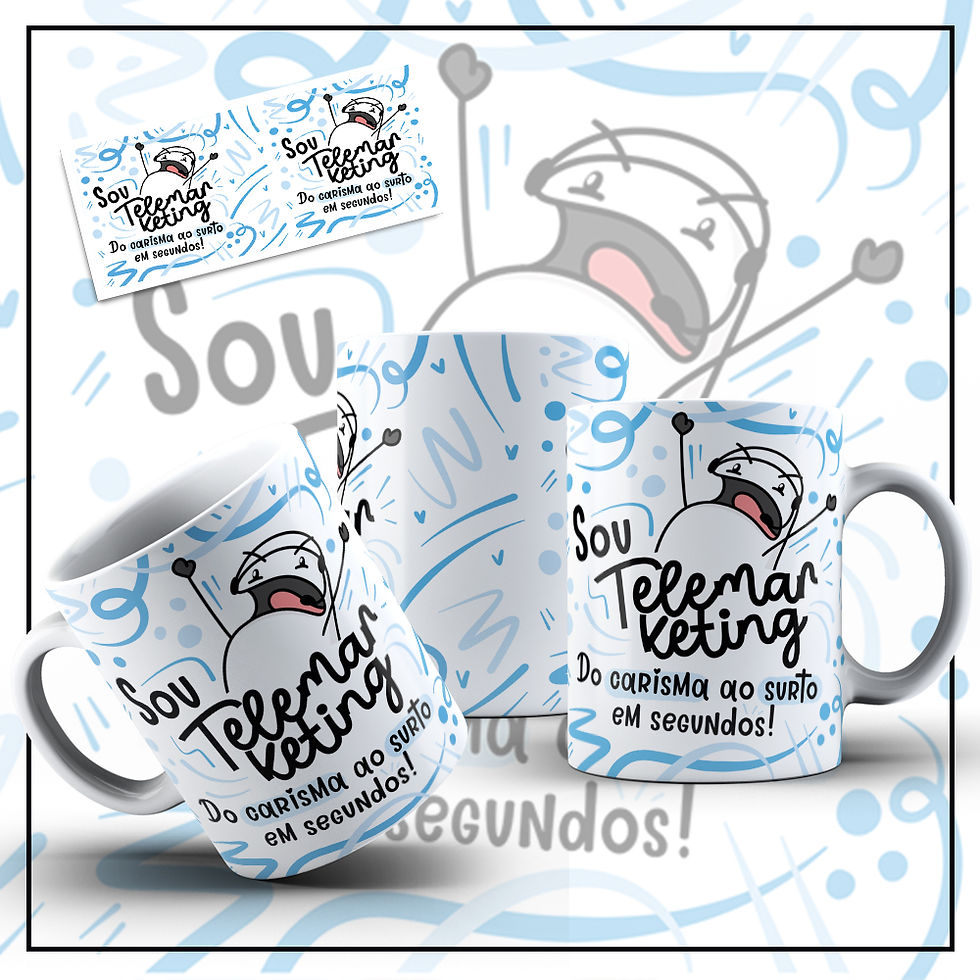 Miniatura: Canecas Personalizadas - Sou Telemarketing com flork