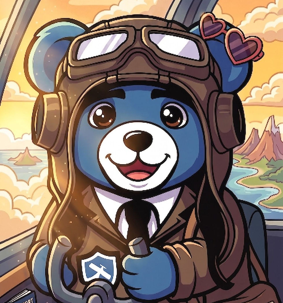Cubbie bear the pilot