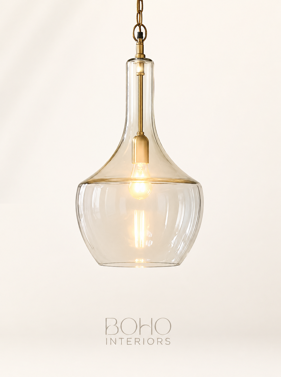 Nkuku Agatarla Recycled Glass Pendant Light Small