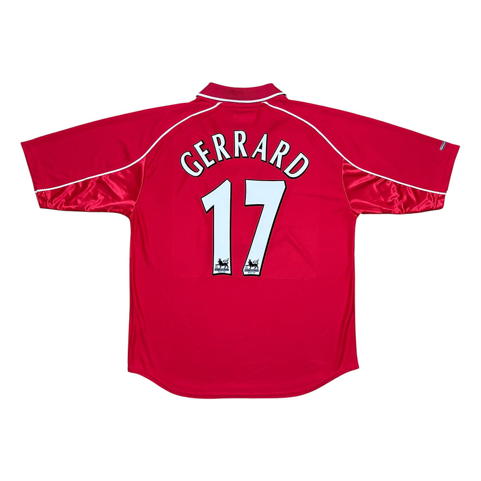 2000-02 - Liverpool - Home Shirt - Gerrard 17 - L (42-44) jersey 2001