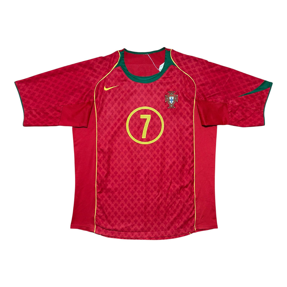 2004-06 - Portugal - Home Shirt - Figo 7 - L 116612 camisola Euro jersey kit