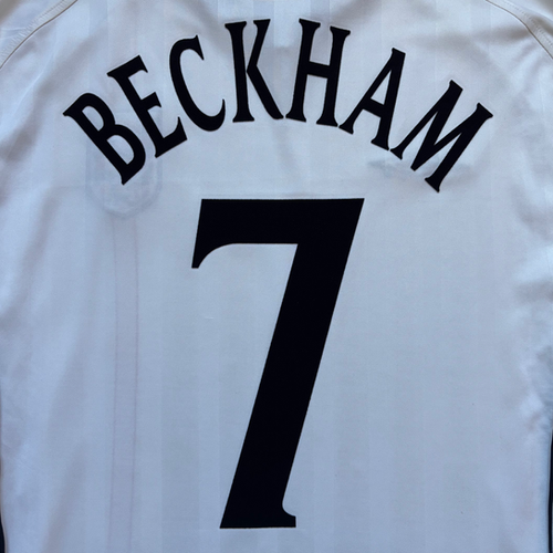 2002-04 – England – Home Shirt – Beckham 7 - L | Aura Football
