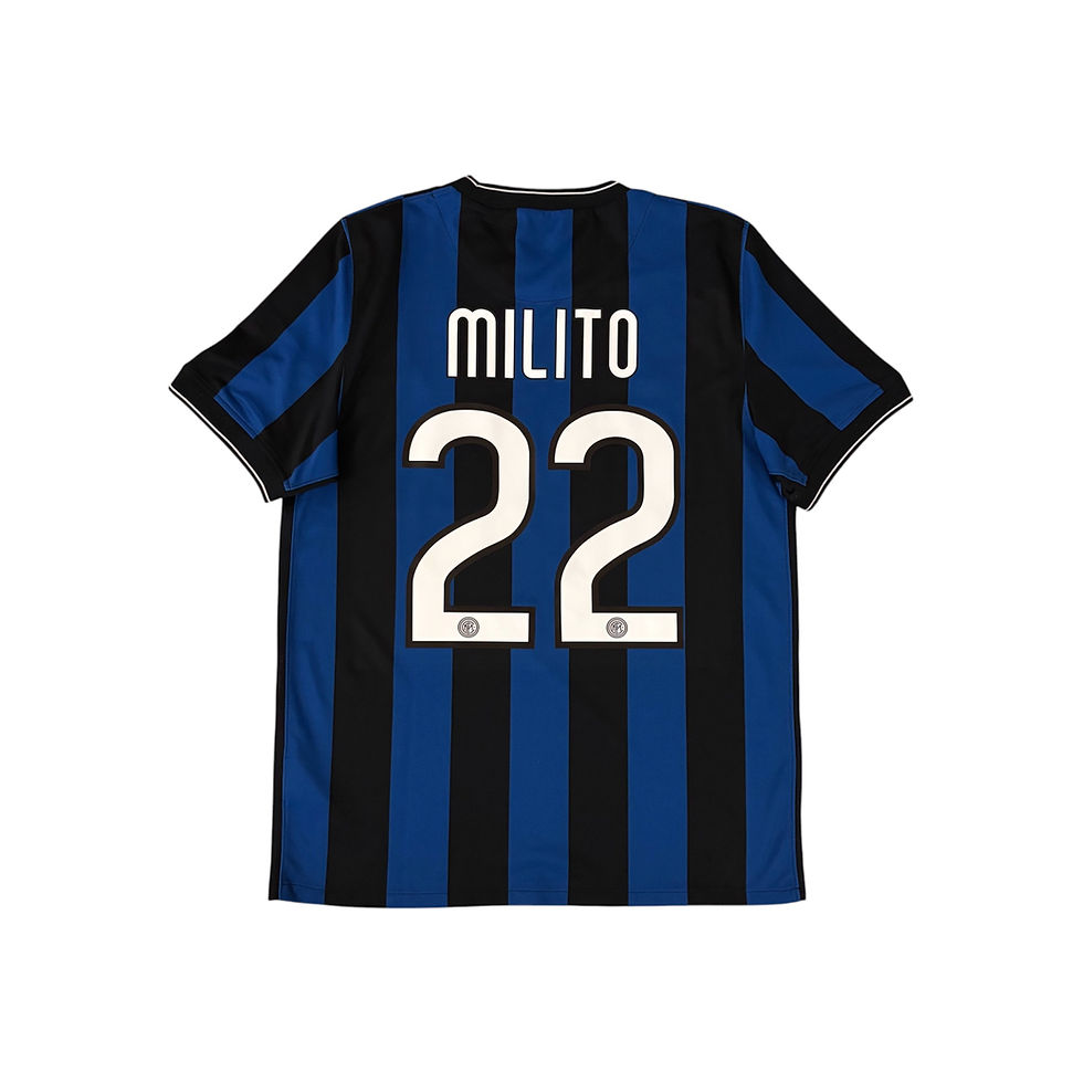 2009-10 - Inter Milan - Home Shirt - Milito 22 - M 354270-463 jersey maglia gara