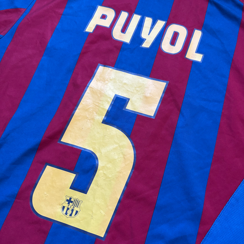 2005-06 – Barcelona – Home Shirt – Puyol 5 - M | Aura Football