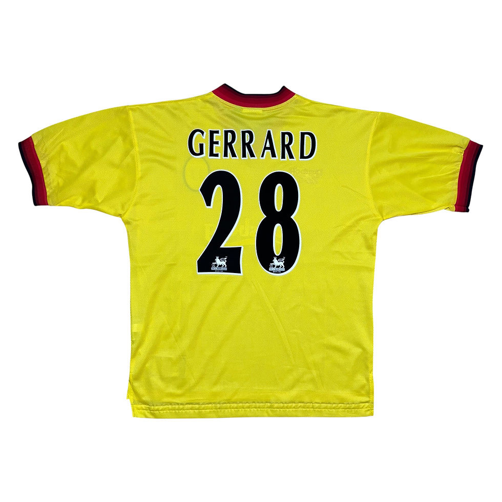 1997-99 - Liverpool - Away Shirt - Gerrard 28 - L (42-44) jersey 1998