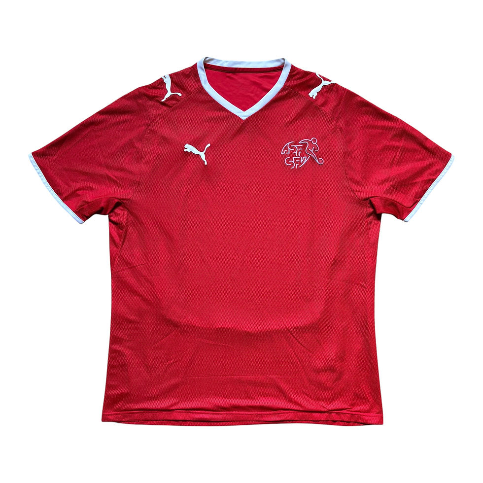 Miniature : 2008-10 - Switzerland - Home Shirt - XL 734238 jersey maillot trikot Euro Schweiz Suisse