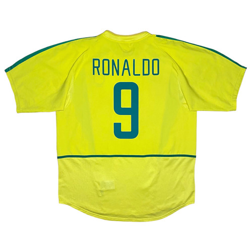 2002-04 – Brazil – Home Shirt – Ronaldo 9 - L | Aura