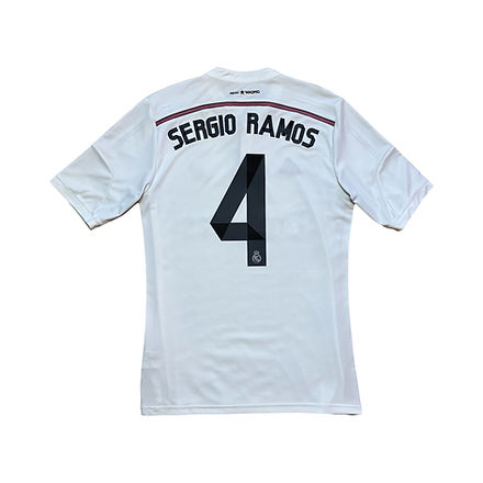 2014-15 - Real Madrid - Home Shirt - Sergio Ramos 4 - M | Aura