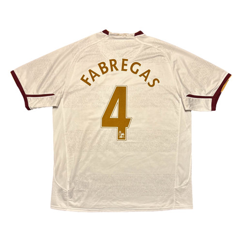 2007-08 – Arsenal – Away Shirt – Fabregas 4 - XL | Aura Football