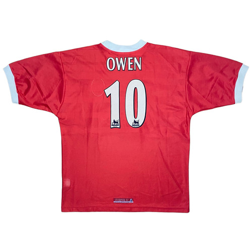 1999-00 - Liverpool - Home Shirt - Owen 10 - L | Aura Football Shirts