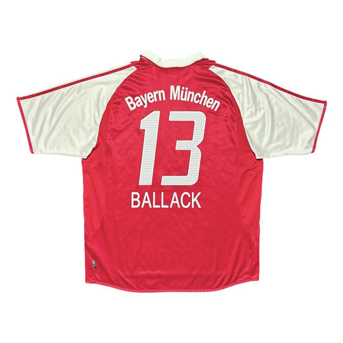 Bayern München Ballack 13 シャツ 2005-06 Bayern Munich Home Shirt Ballack #13 - 10/10 - (XL)