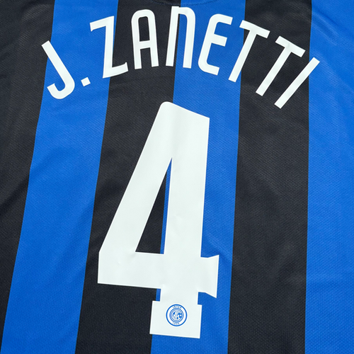 2006-07 - Inter Milan - Home Shirt - J. Zanetti 4 - XL | Aura