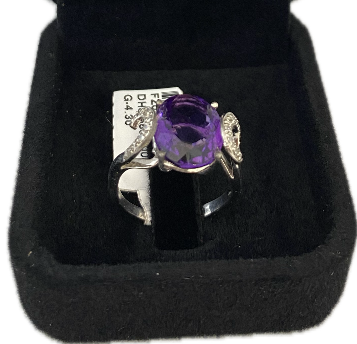 Amethyst ll Diamond Ring
