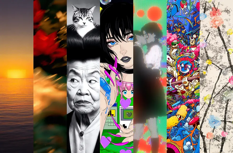 GRIDA's FACES contemporary art project presented at Asia NOW Paris, exploring portraiture and digital visual culture