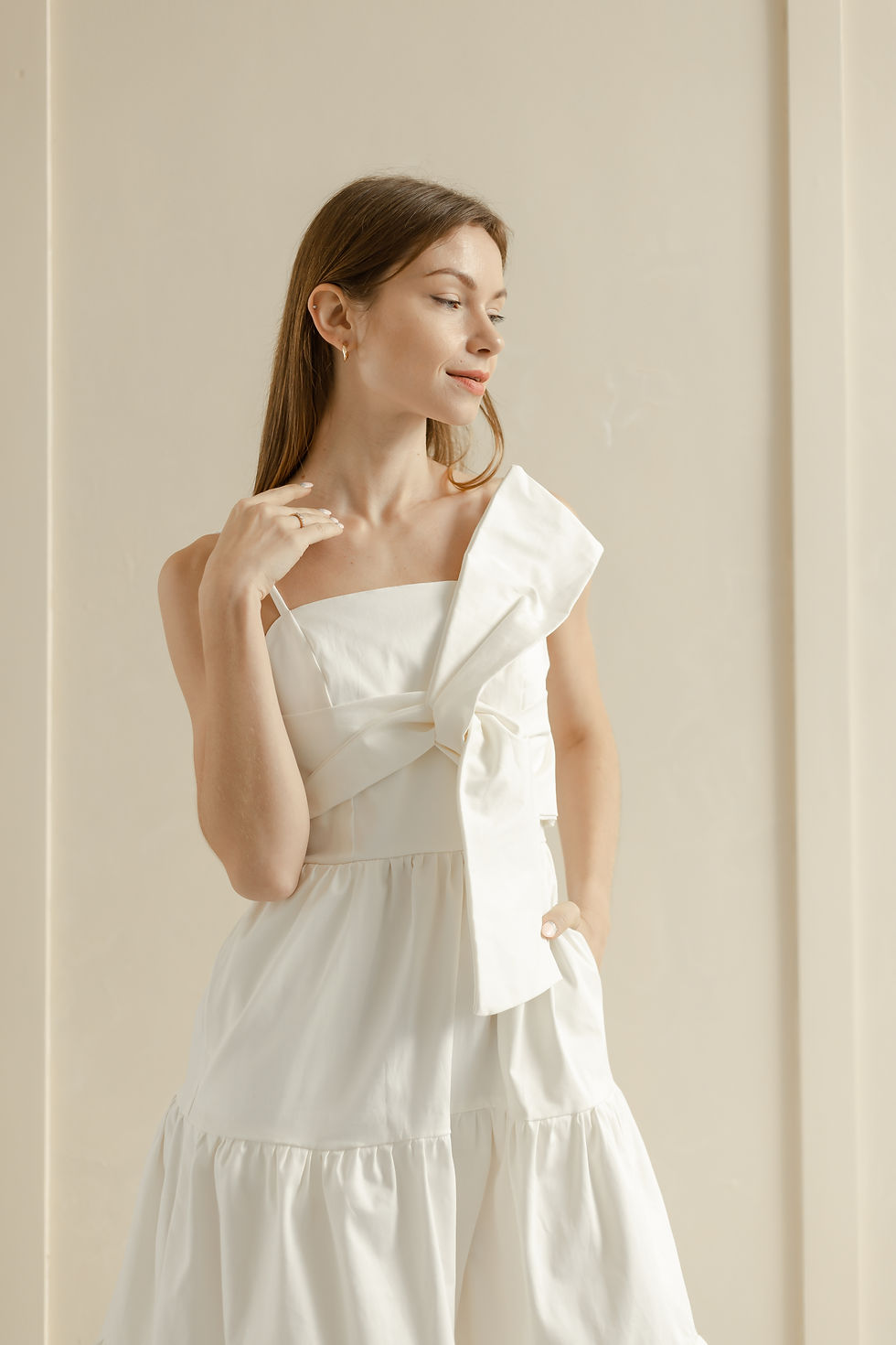 Thumbnail: Naomi Dress- White