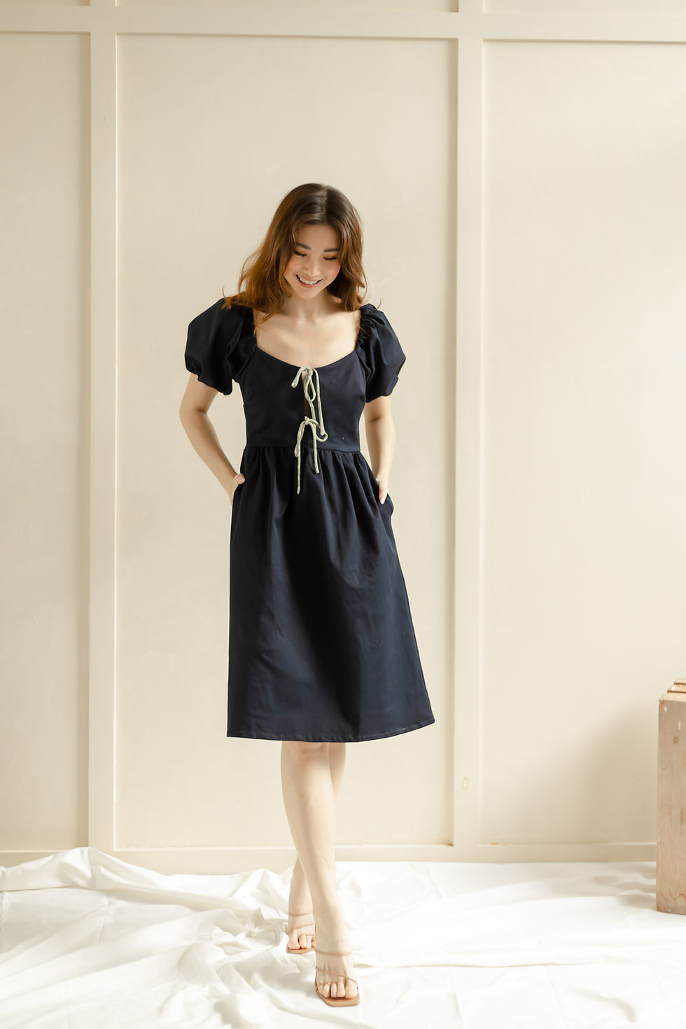 Thumbnail: Layla Dress- Navy Blue