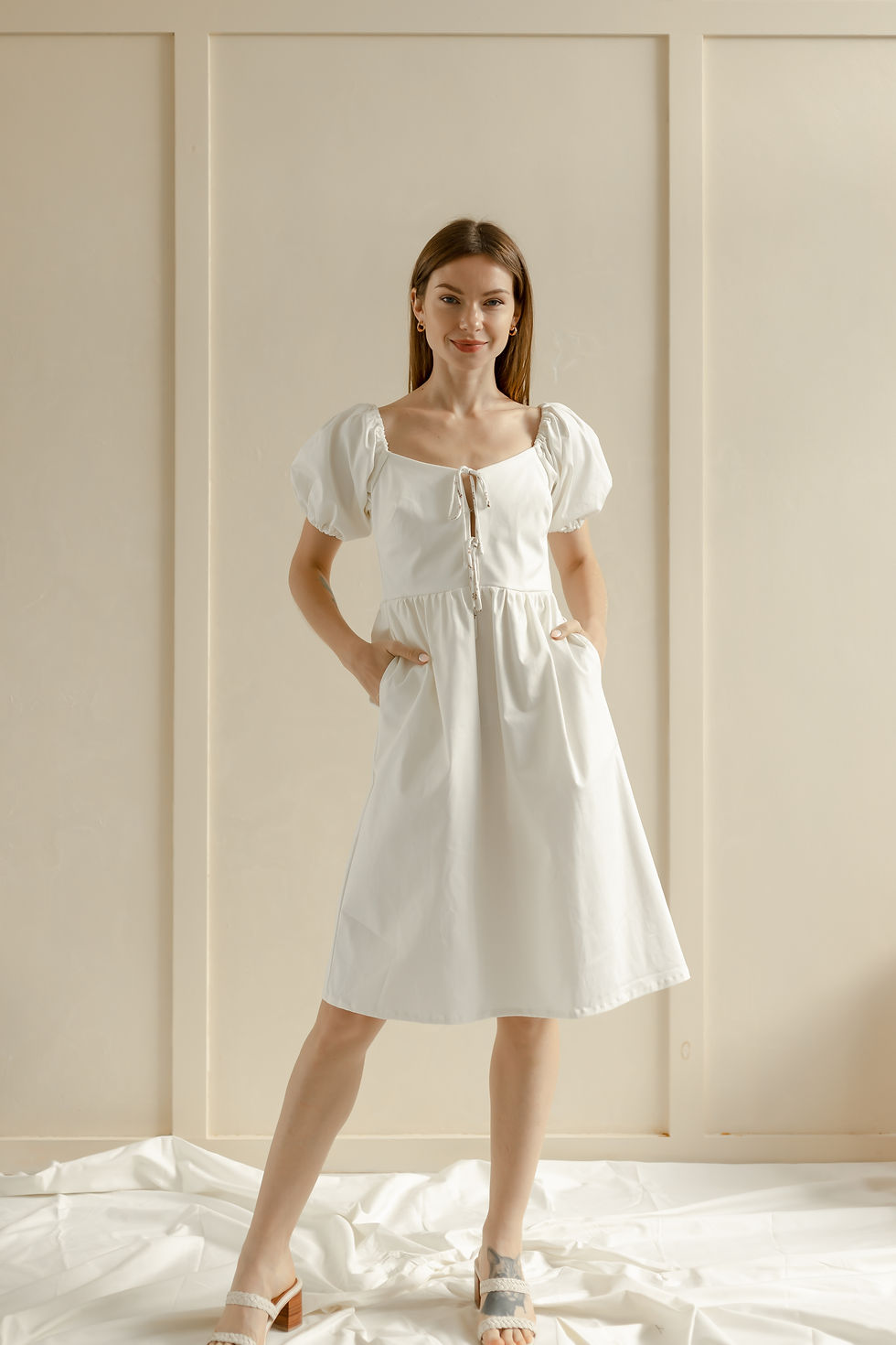 Thumbnail: Layla Dress- White