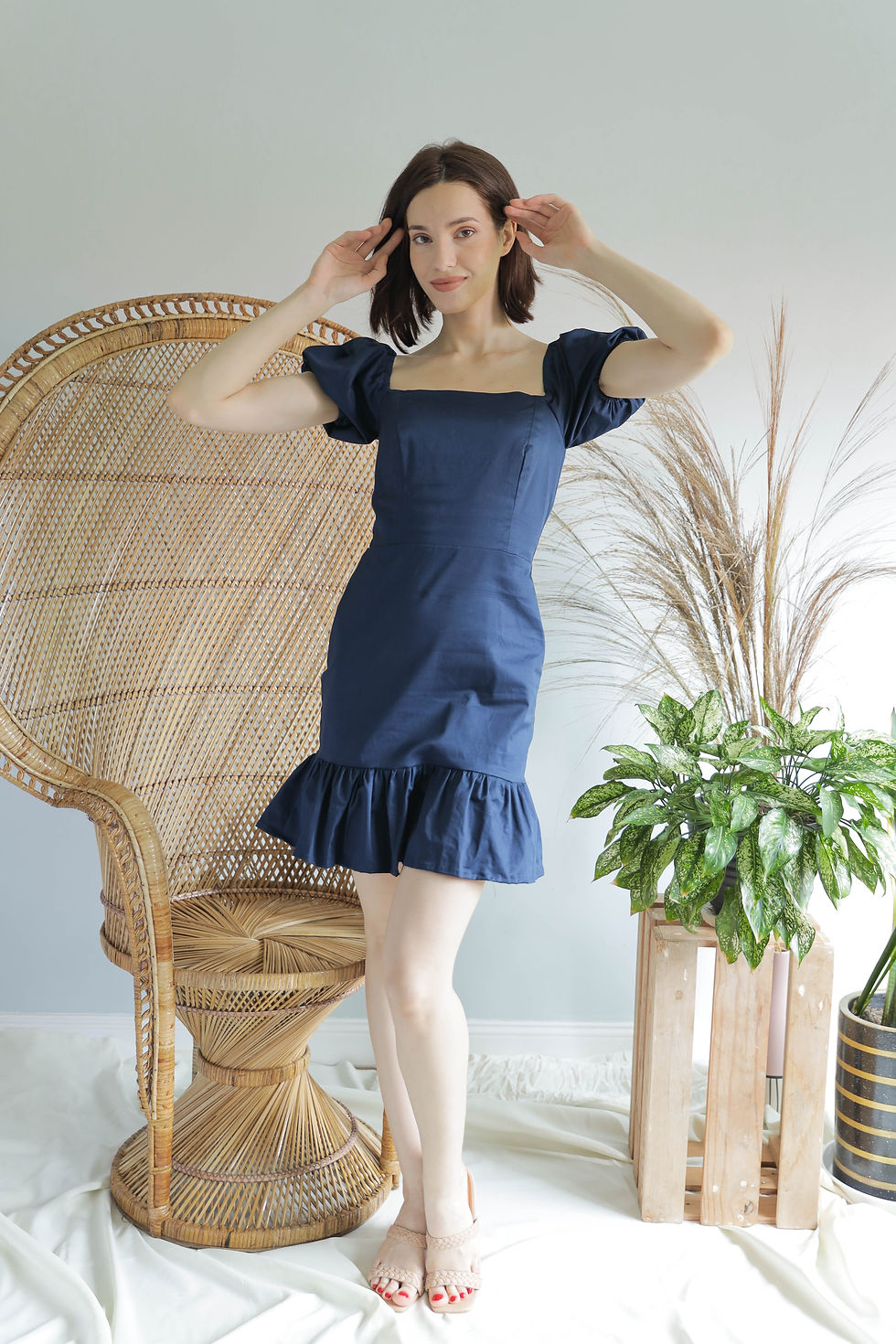 Thumbnail: Bridget Dress- Blue