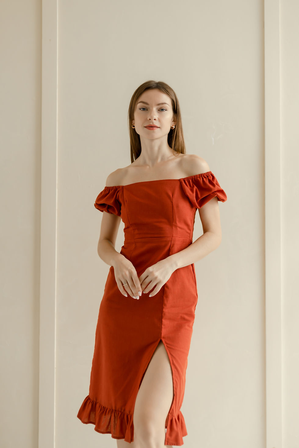 Thumbnail: Camilla Dress- Rust
