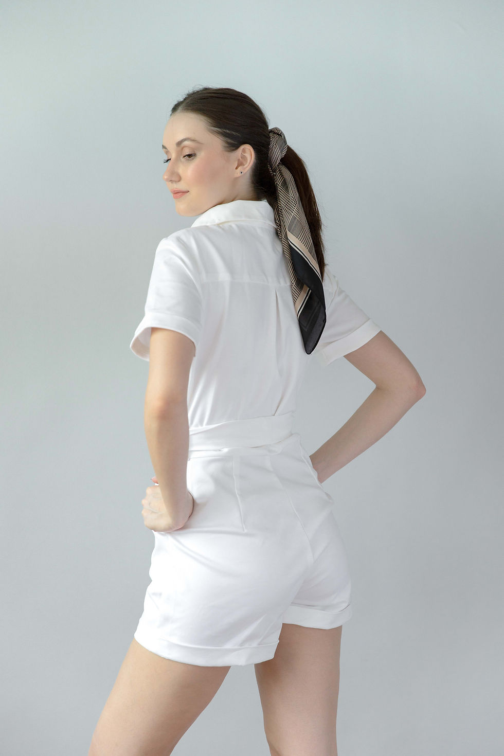 Thumbnail: Riley Romper- White