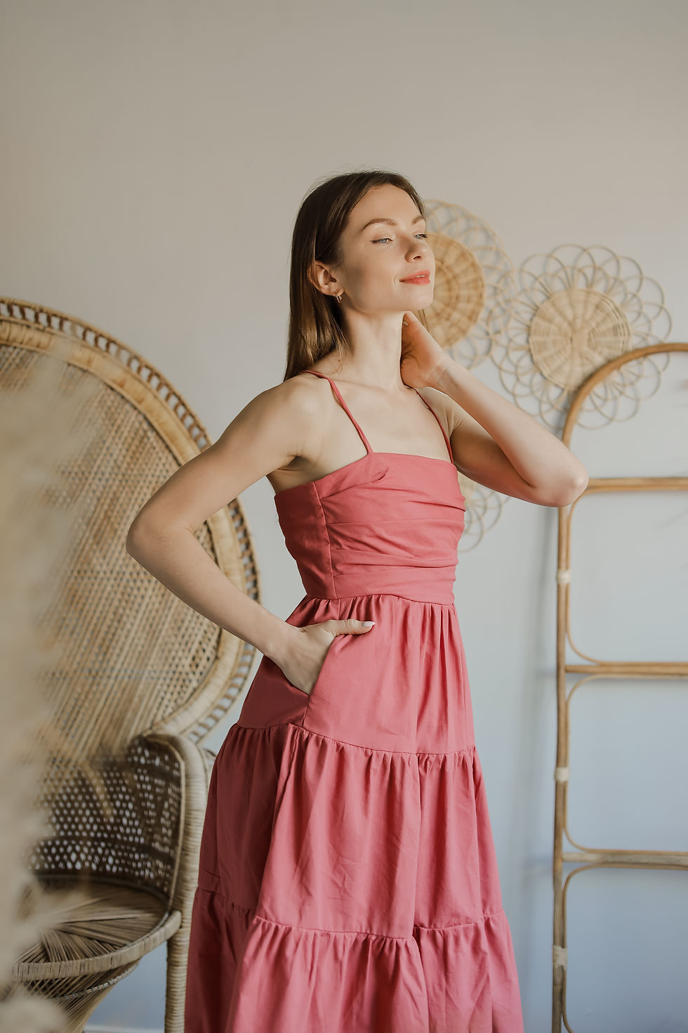 Thumbnail: Clara Dress- Pink