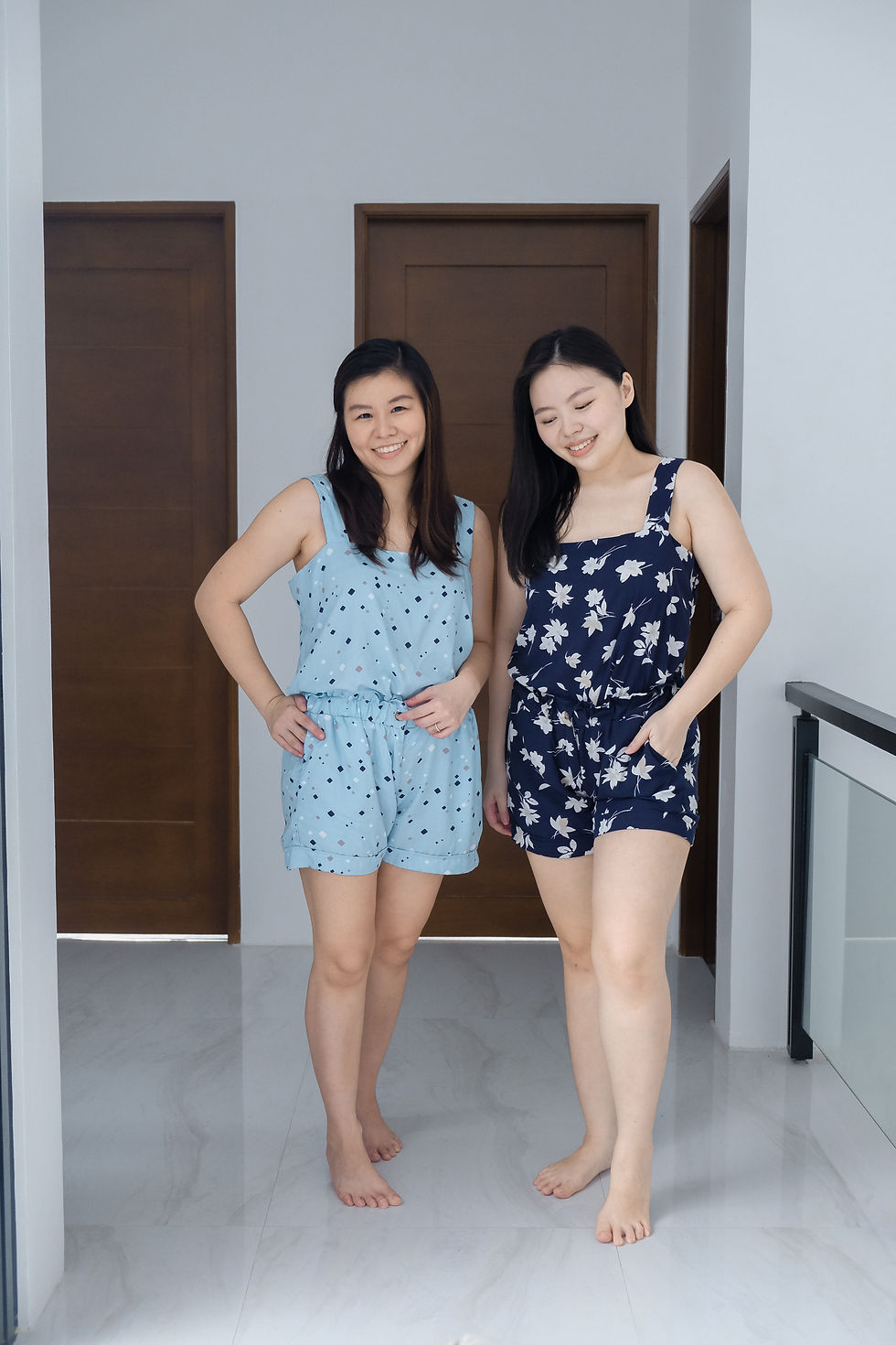 Thumbnail: Stacy Set: Light Blue Geometric
