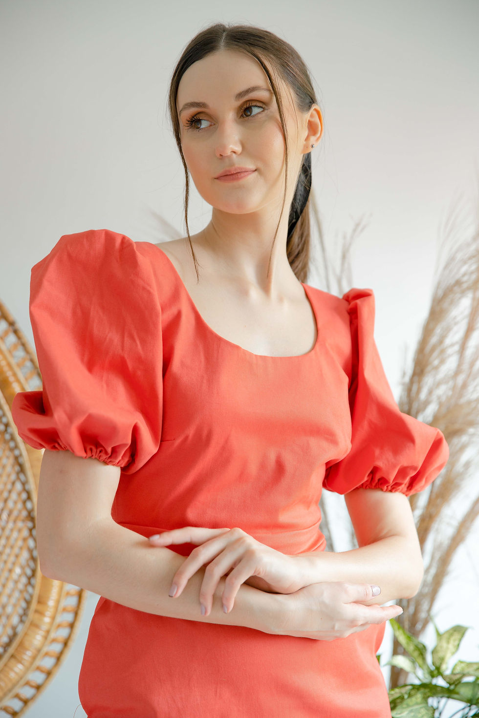 Thumbnail: Sage Dress- Salmon