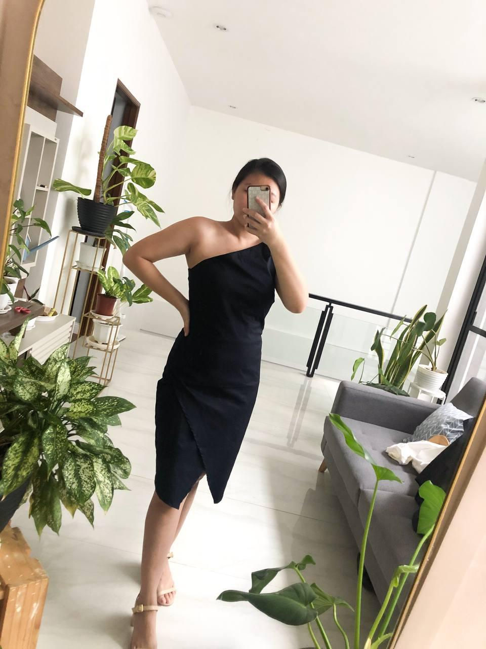 Thumbnail: Sandy Dress- Black & Navy Blue