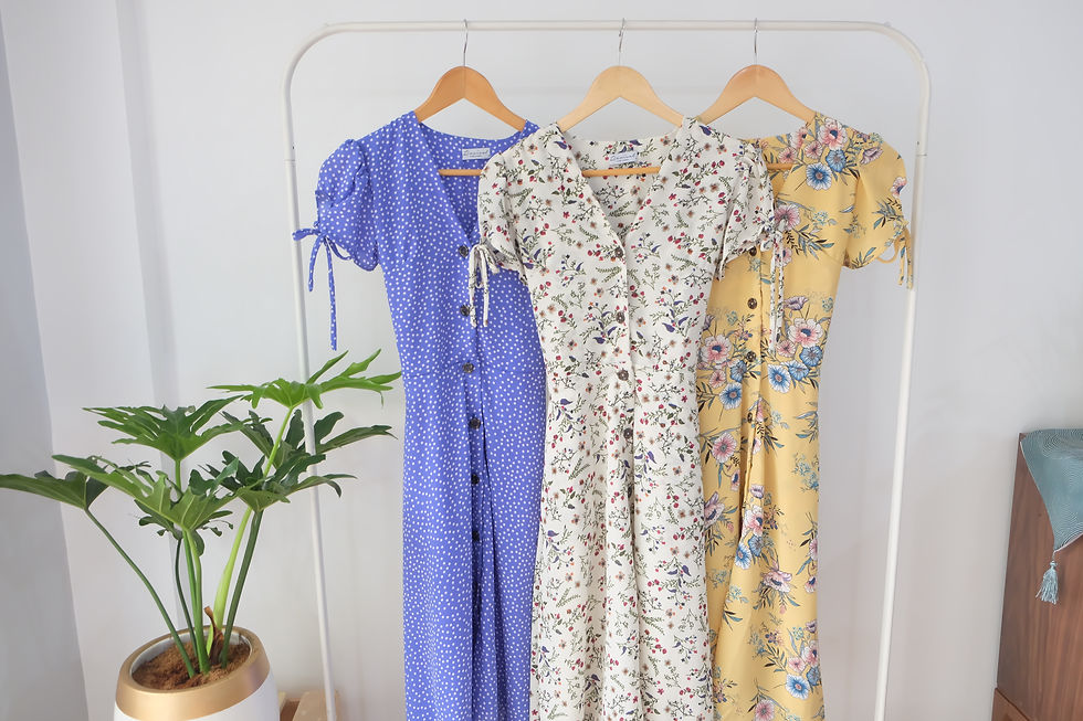Thumbnail: Sienna Dress- Yellow Floral