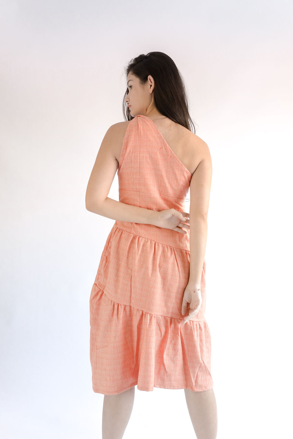 Thumbnail: Franny Dress- Orange Printed