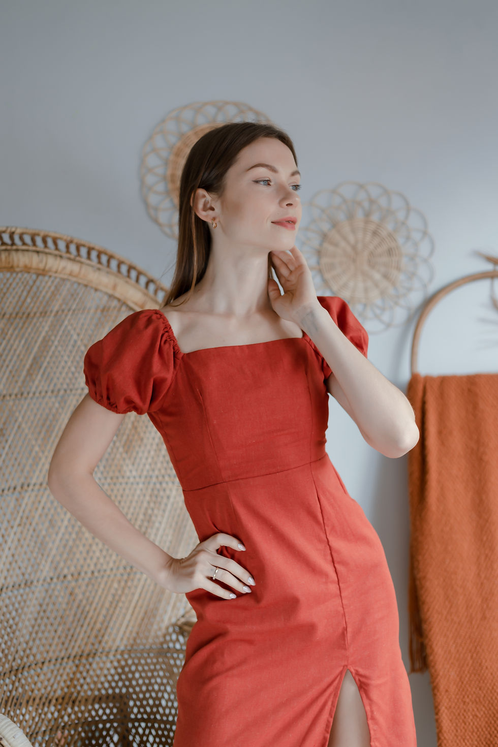 Thumbnail: Camilla Dress- Rust