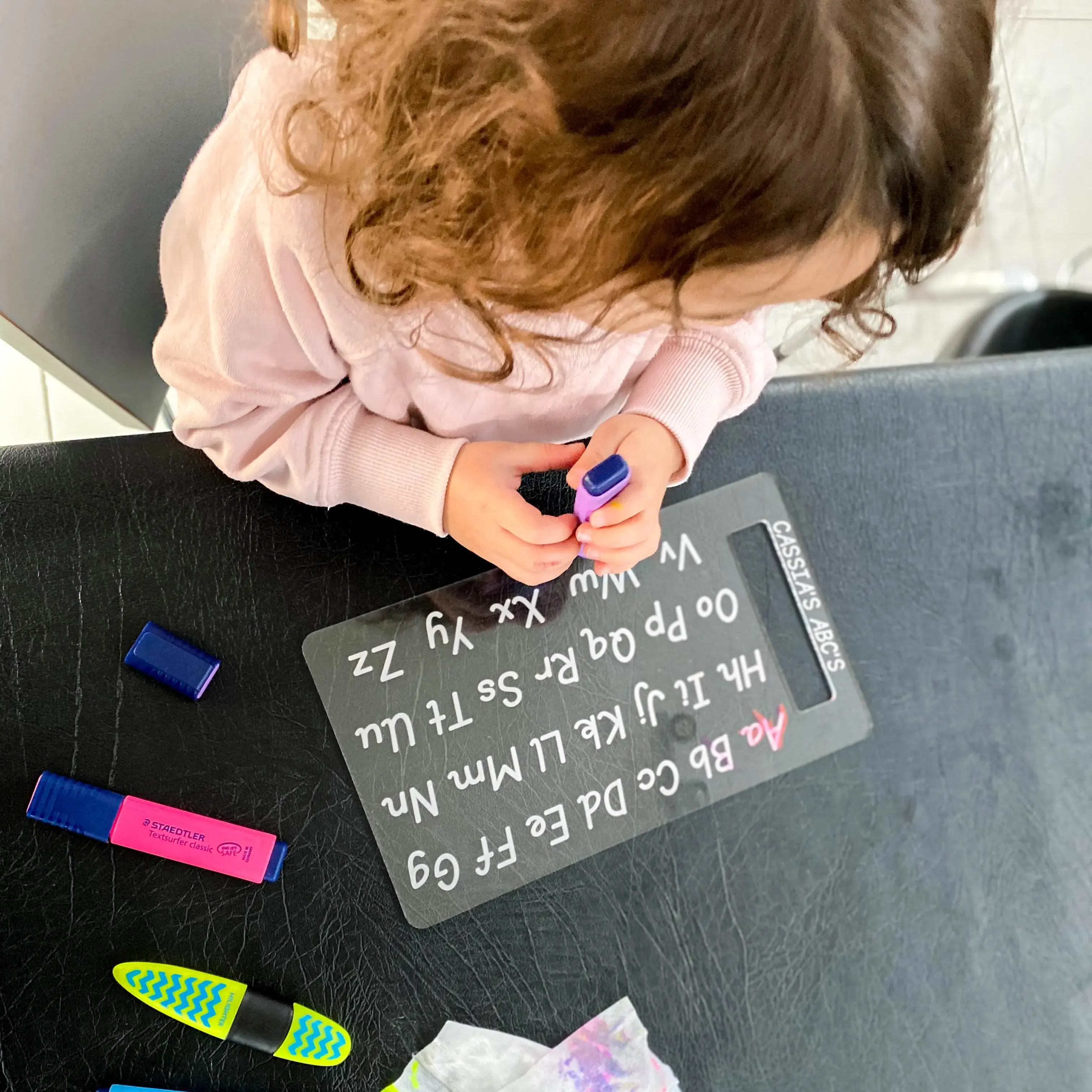 Personalised Trace & Erase - ABC board (PRE SCHOOL)