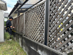 上益城郡益城町広崎 木部フェンス工事