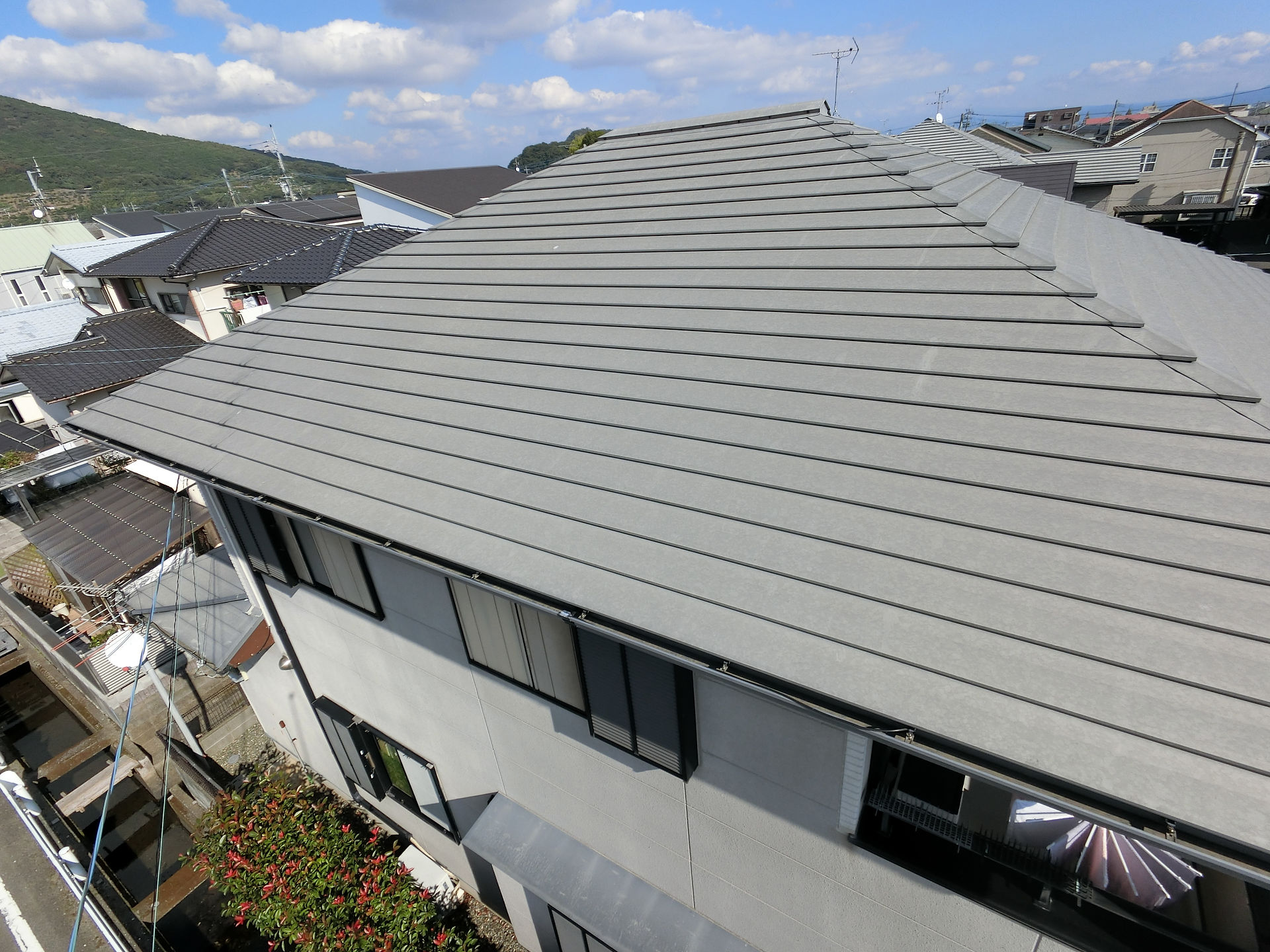 「熊本市西区城山下代外壁屋根塗装工事」
