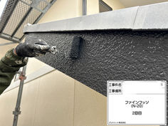 南区八幡で外壁屋根塗装工事を行なっております。