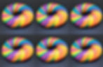 ★ 6 rainbow bagels (only bagel)