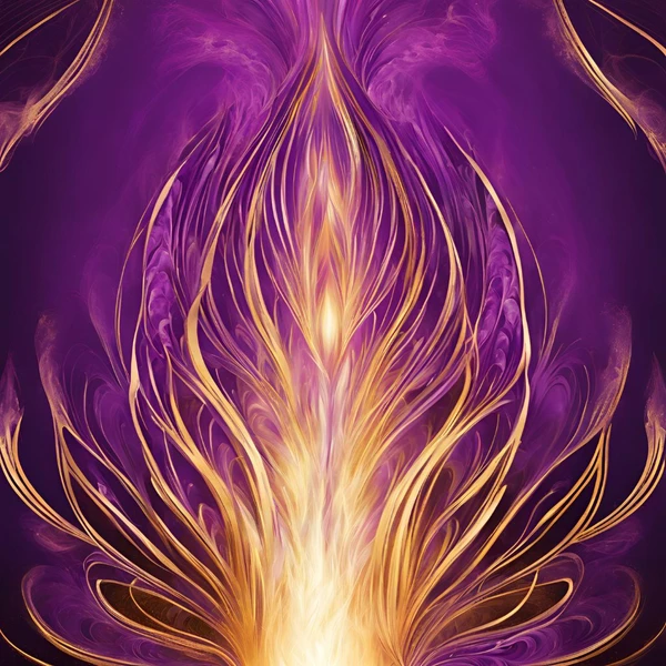 Logo symbolisant la flamme violette