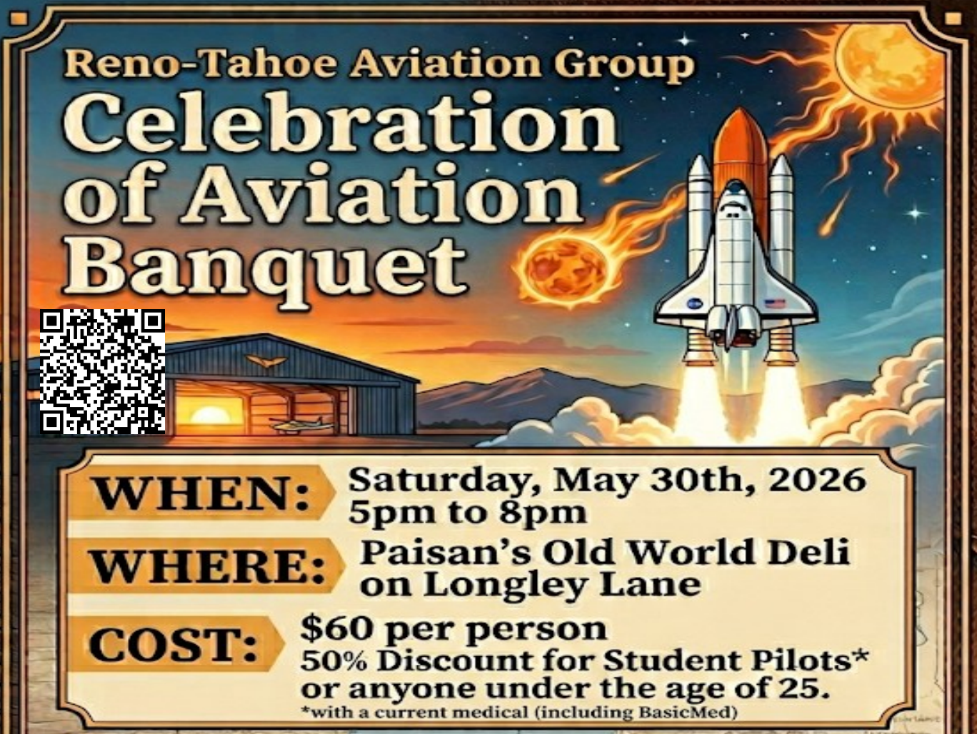Celebration of Aviation Banquet Raffle Ticket - 6 Pack
