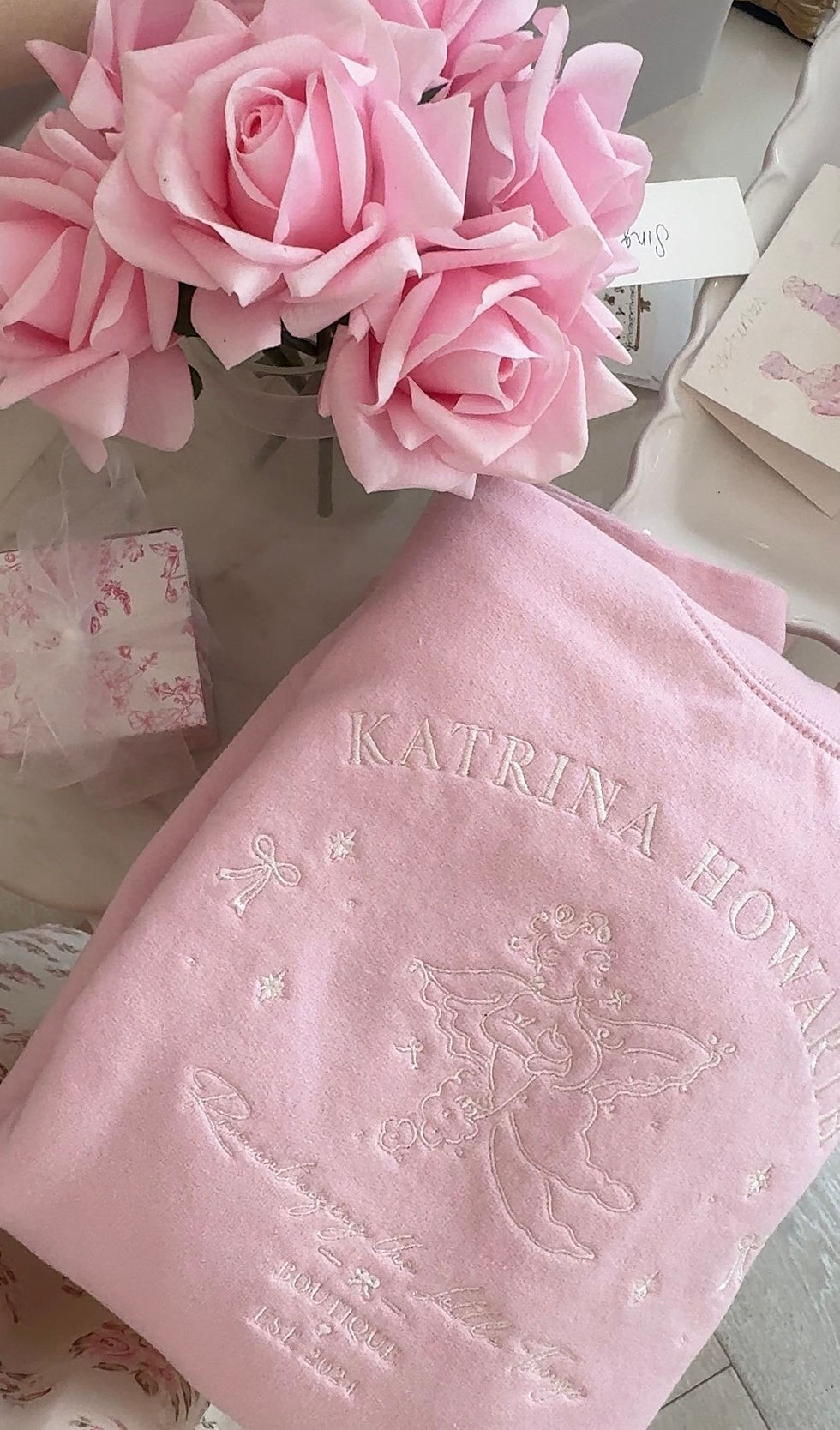 Thumbnail: Pink cherub sweatshirt 