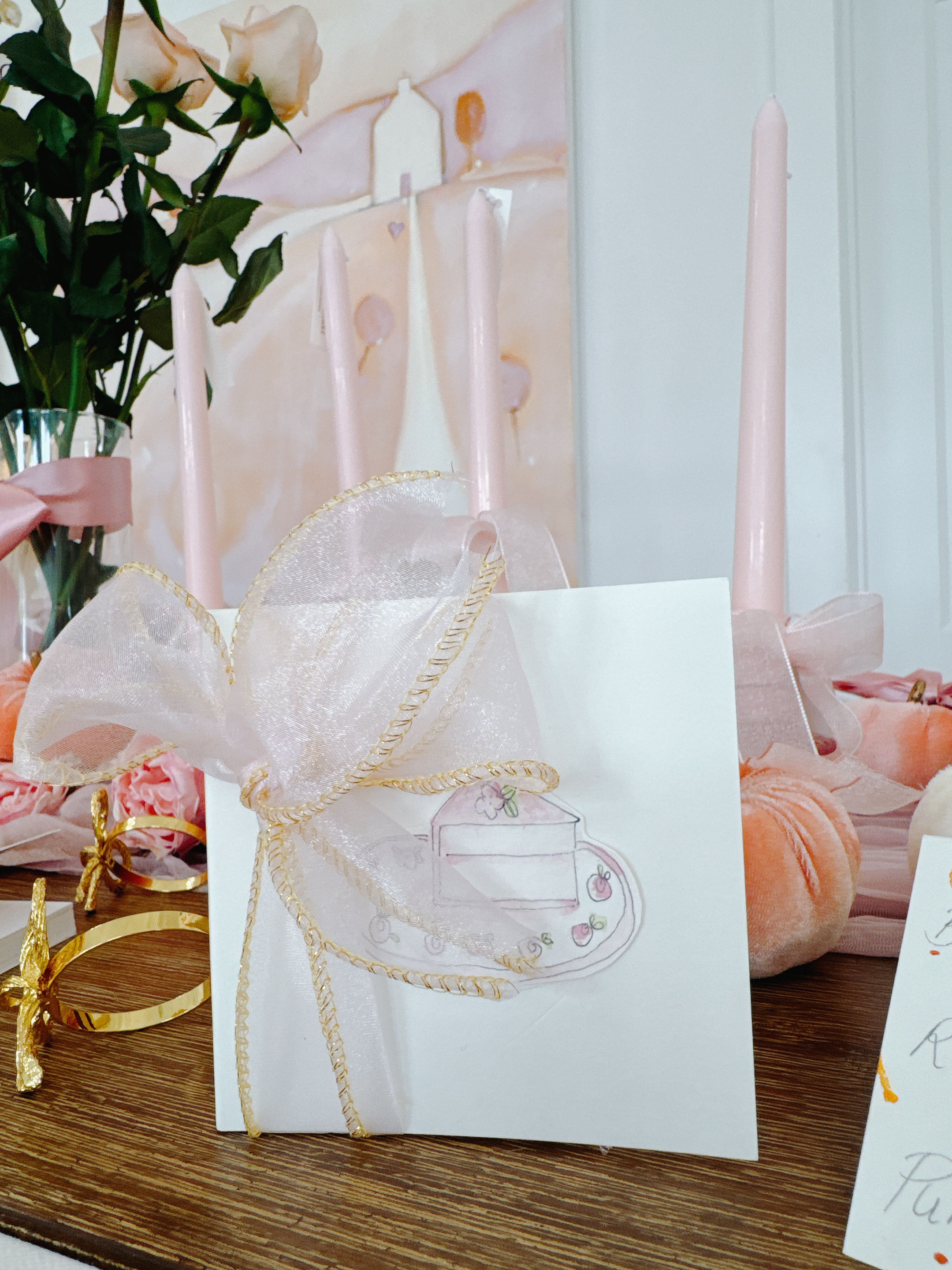 Watercolor notebook cake