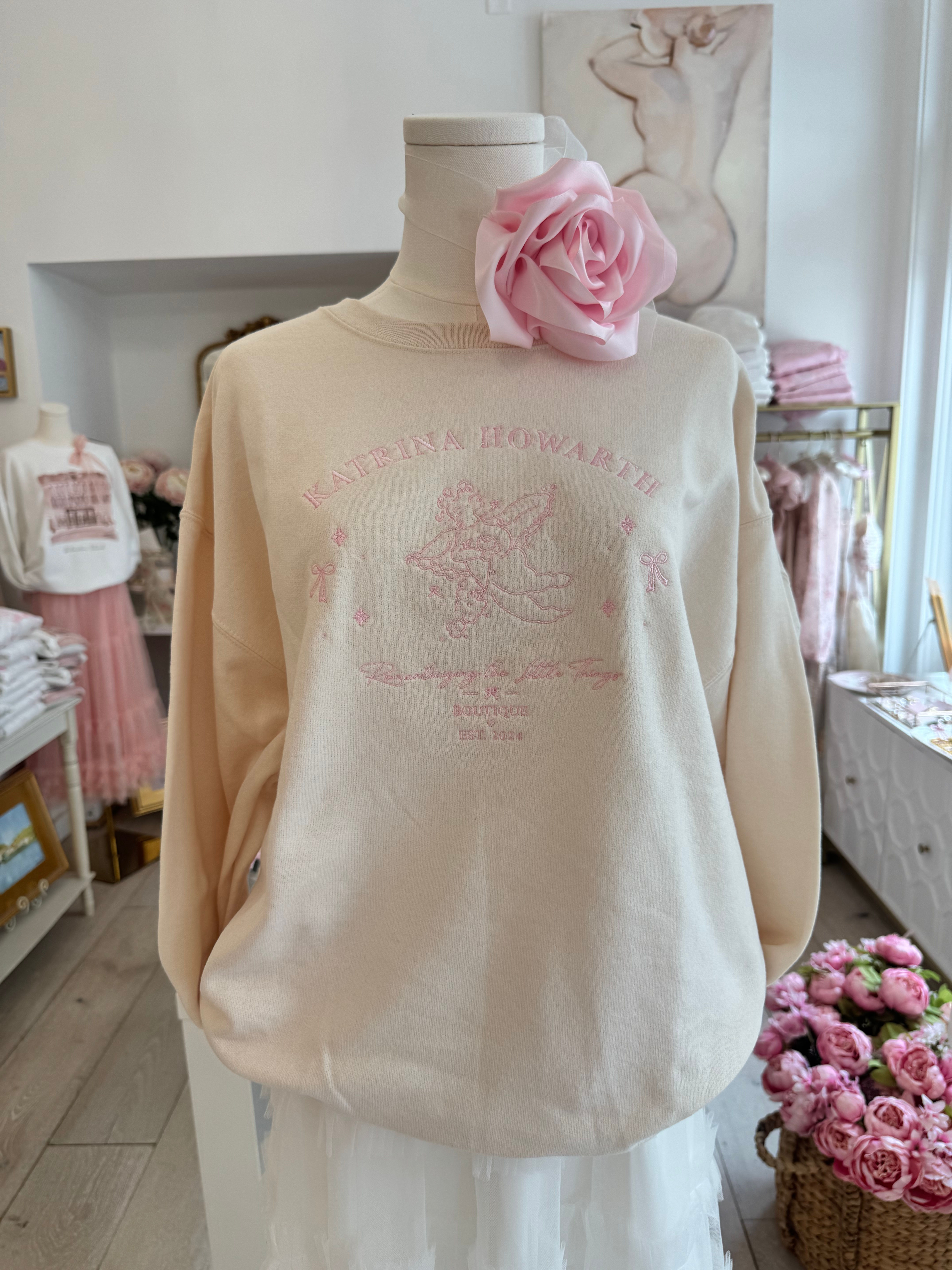 Cream Cherub sweatshirt 
