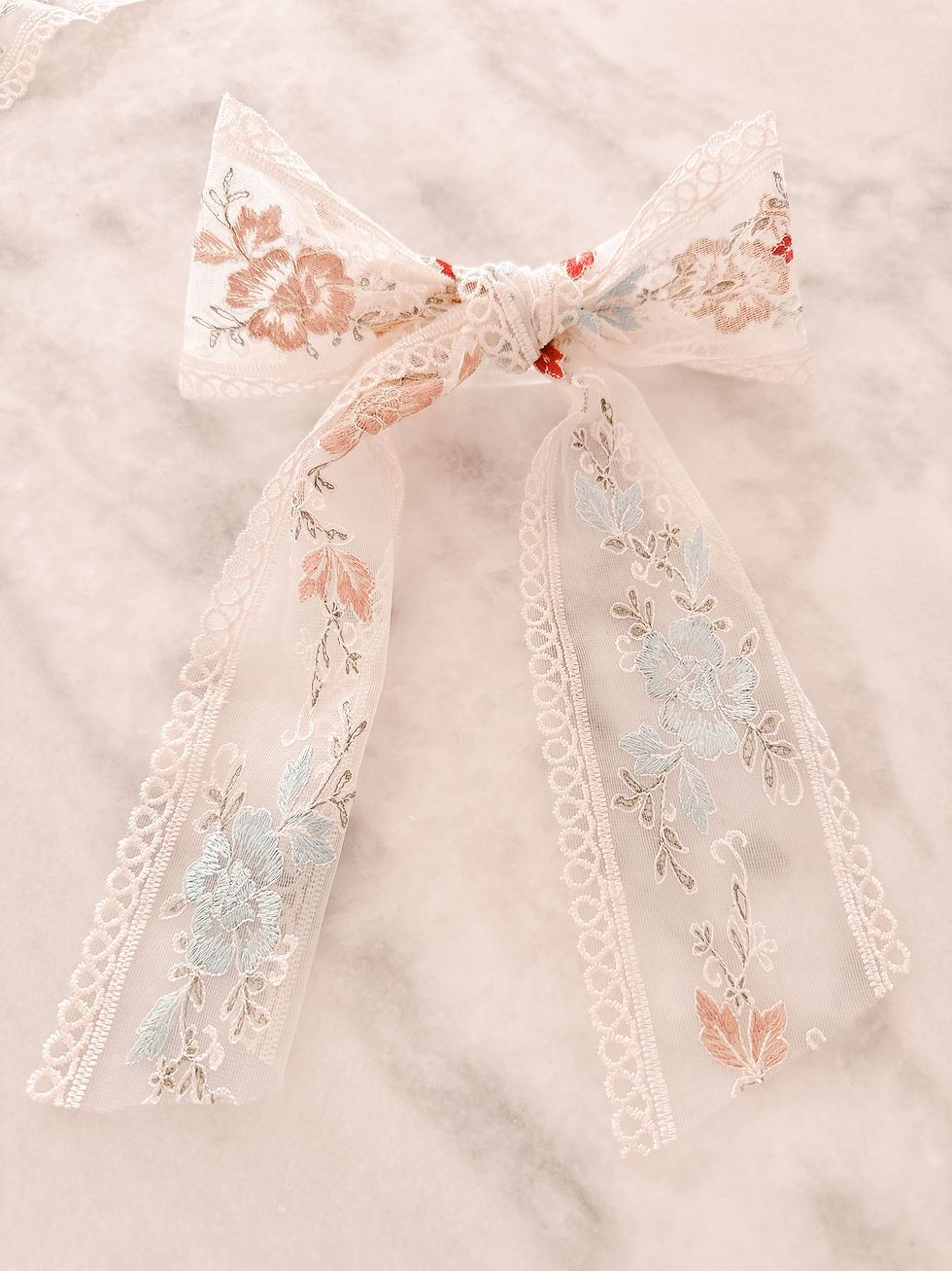 Thumbnail: Handmade embroidery lace hair bows by Katrina