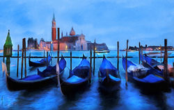 Breen, Susan-gondolas at dusk